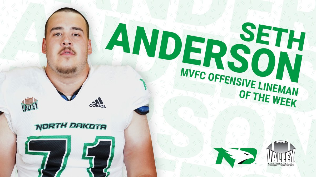 UNDfootball's tweet photo. Congratulations, Seth Anderson! 👏

RELEASE: https://t.co/WeFLz6n5Om

#UNDproud | #LGH https://t.co/gHNLl0PuIa