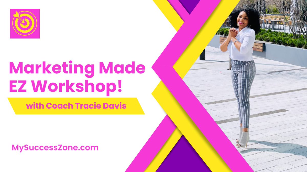MySuccessZone's tweet photo. "MARKETING MADE EZ!"
Join me Nov 13th-16th for a marketing workshop that will help you get more sales organcally. I will cover:
* Pinterest Marketing
*Tik Tok Optimization
*ChatGpt prompts for creating content that converts
Visit https://t.co/fN9CexCb1Q for a CRAZY Special!!! https://t.co/c6ElnCzjOP