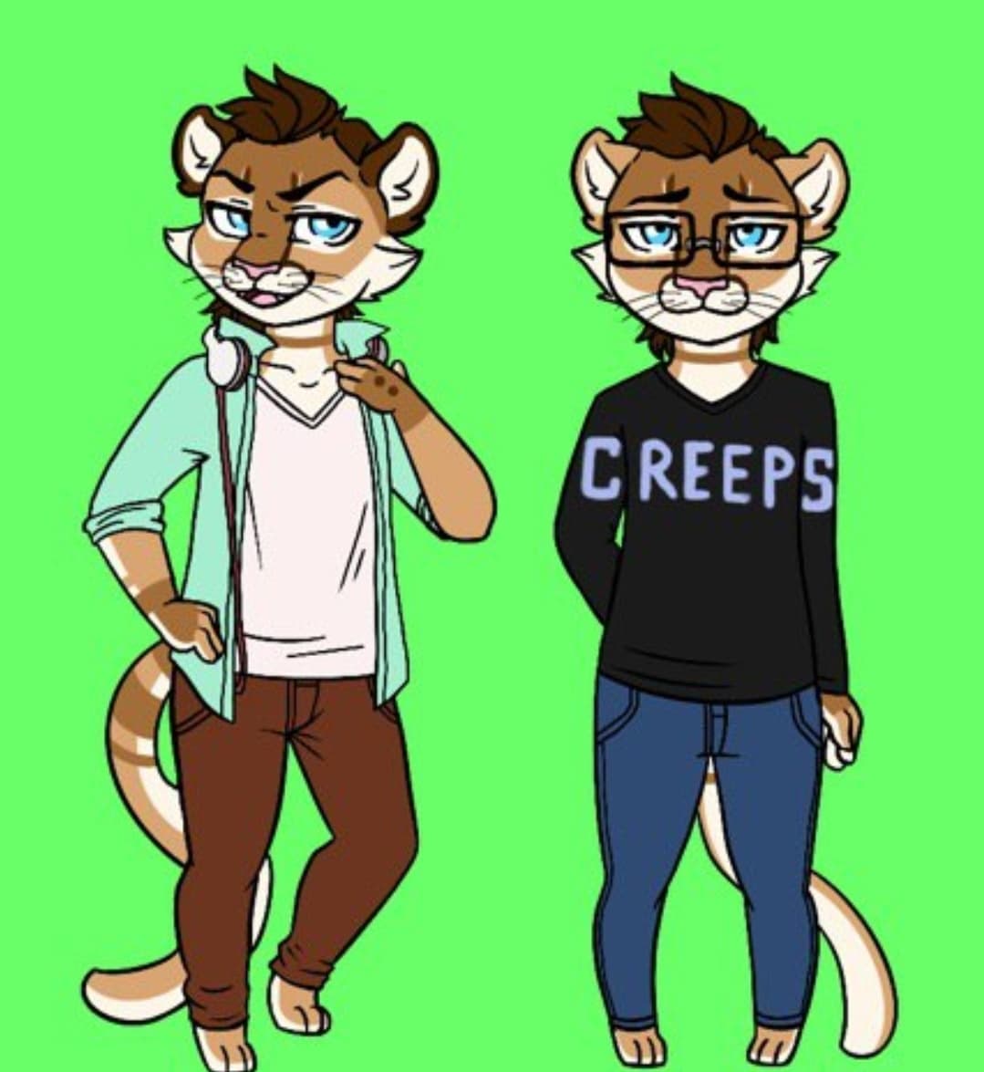 Vexiconn's tweet photo. @OFUKITTY It's so old but here if you wanna turn this catboy into a trash panda 👀 https://t.co/xCT01qKnlN