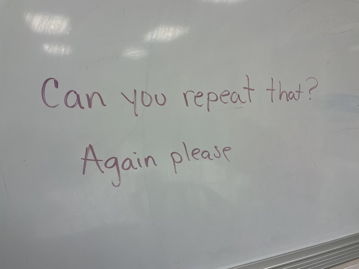 MrsSMendozaCPE's tweet image. I shared w/my #newcomers that I consider(ed) myself pretty fluent in Spanish. During the first few days in Mex I had to ask people to repeat themselves b/c my ear was not used to Spanish in these new contexts. It’s ok to ask for clarification.#ELs #languagelearner So we practiced