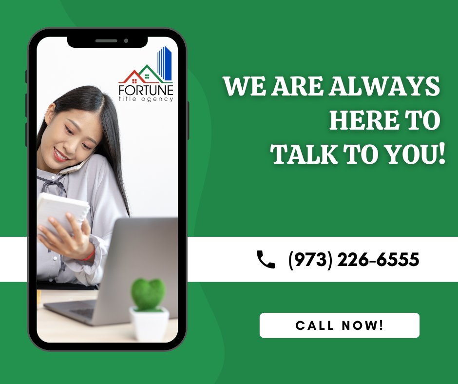 FortuneTitle's tweet photo. Navigating the world of real estate and title can raise many questions. Our team at Fortune Title Agency is here to provide you with the answers you need with accurate and helpful information.😊 

Call us today! https://t.co/vXpLE2vxdw