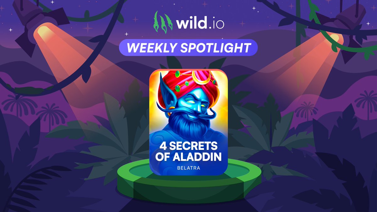wild_io's tweet image. 🎰✨ Escape the Monday blues with our #WeeklySpotlight! This week&apos;s featured game: &quot;4 Secrets of Aladdin&quot; by @BelatraGames! 🌟

Earn double status points and fast-track your way to VIP status: bit.ly/wild-io-weekly… 

#GamblingX