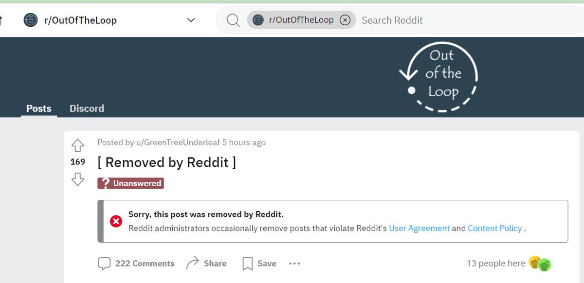 ianmiles's tweet photo. Reddit is banning conversations on the Nashville Manifesto. It's not community moderators that are removing it. It's the site administrators. https://t.co/ndYinVMv6V