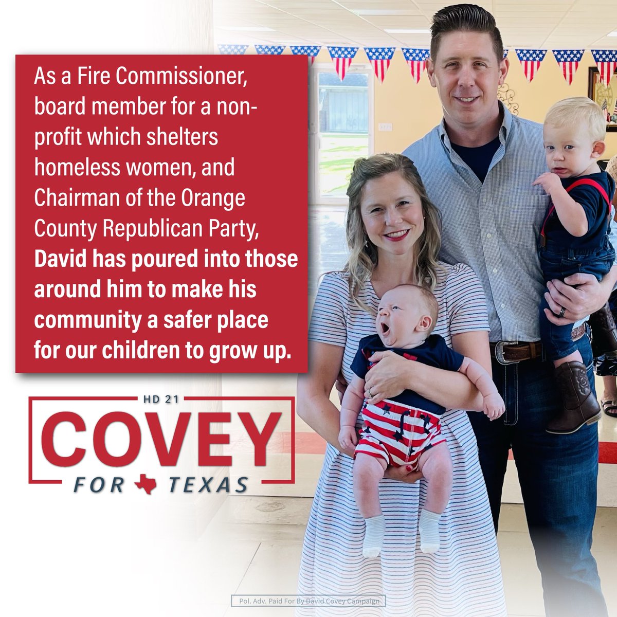 CoveyTX's tweet image. This election is about putting the people of Southeast Texas ahead of woke special interest groups!
