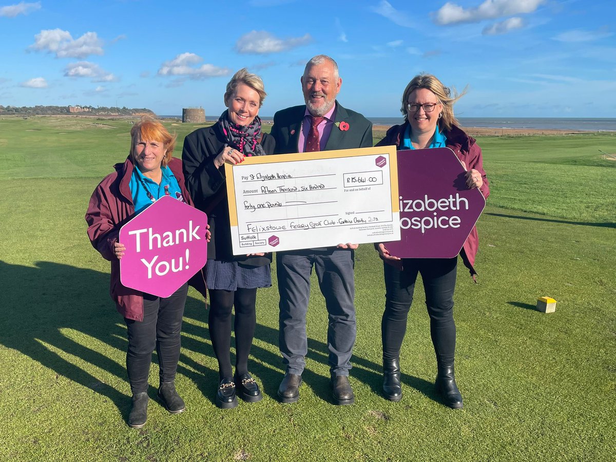 oinking's tweet photo. Final chapter of Captain King @felixstoweferry Jo and I presented a £15,641 cheque to St Elizabeth Hospice on behalf of my late parents 😍 #thankyou https://t.co/ftBlPfYiMh
