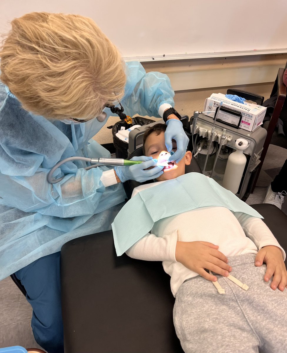 PinewoodEEC's tweet photo. Pinewood EEC had a wonderful opportunity for dental check ups thanks to the partnership established by our District. Parents were very appreciative of this resource. Success begins in Preschool! @earlyed_la @LASchoolsNorth @MLB4PreK @ECED4LA @Kelly4LASchools https://t.co/pFeKVWX5Uq