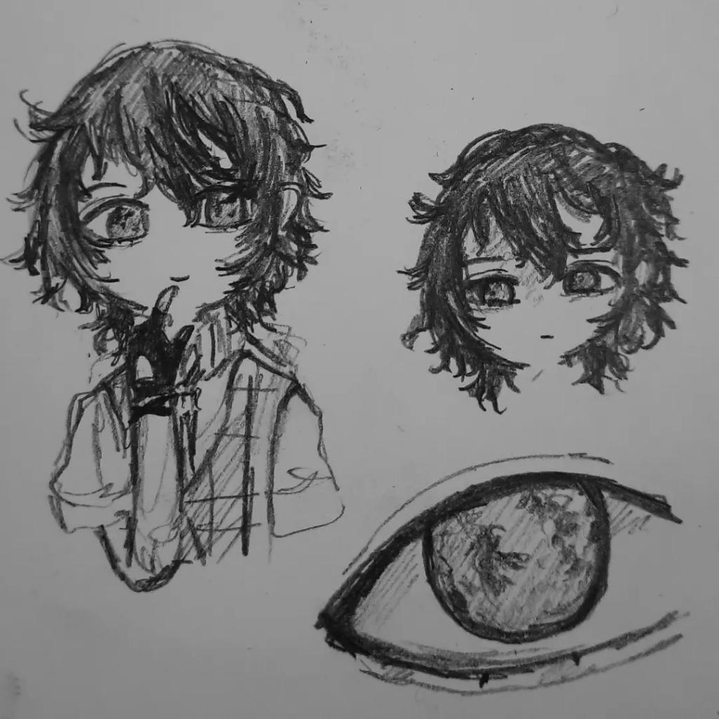 HYSTERIA_M_GIRL's tweet photo. [SC!] 🌕💚🎧 Eli dump! Kinda old doodles. 

#art #artwork #oc #ocart #stringcutters #stringcuttersart #traditionalart #illustration #drawing https://t.co/86nEByBkpj