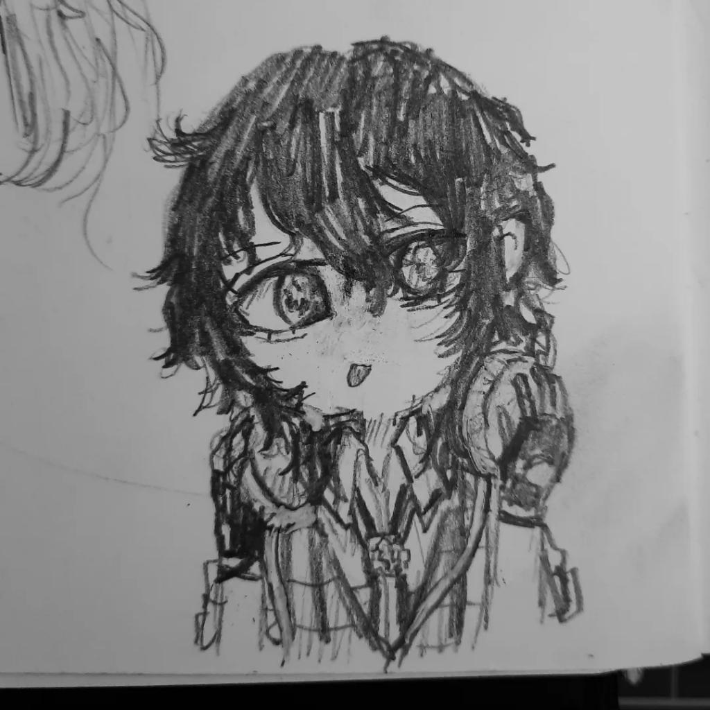 HYSTERIA_M_GIRL's tweet photo. [SC!] 🌕💚🎧 Eli dump! Kinda old doodles. 

#art #artwork #oc #ocart #stringcutters #stringcuttersart #traditionalart #illustration #drawing https://t.co/86nEByBkpj