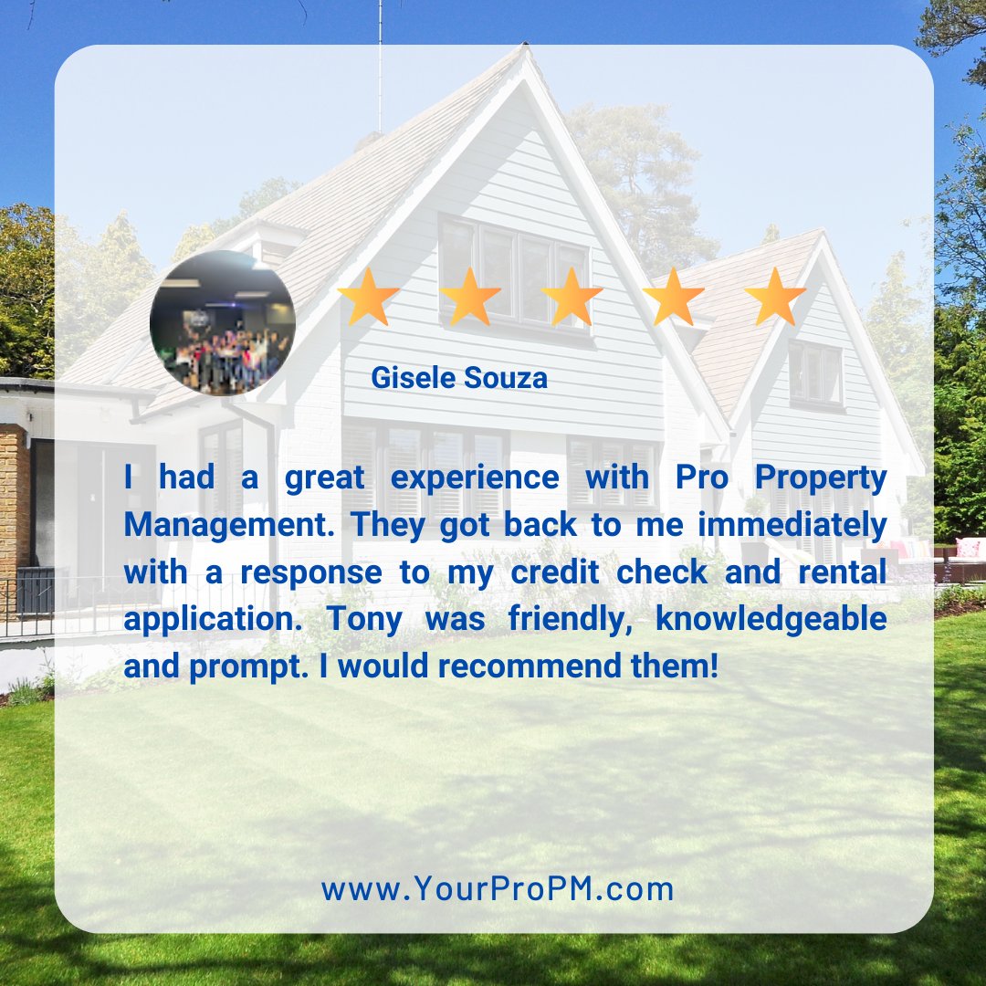 yourpropmct's tweet image. 🌟 A Happy Customer&apos;s Experience 🌟

We&apos;re thrilled to provide efficient and friendly service to all our customers. If you&apos;re in need of property management services, don&apos;t hesitate to reach out to us. 

#ProPropertyManagement #ClientReview #HappyClients #EfficientService