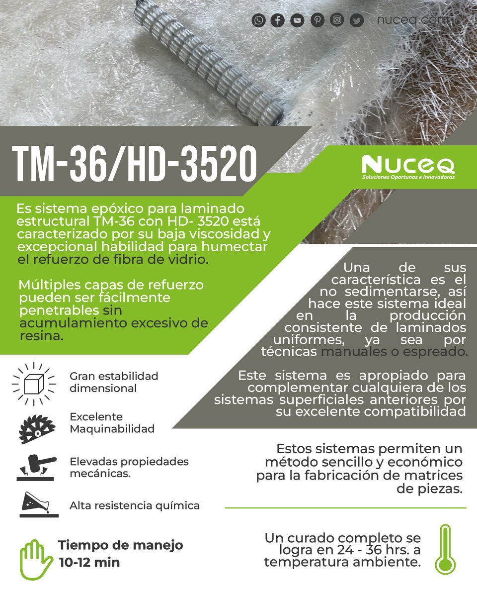 NuceqMx's tweet photo. Refuerza tus moldes de fibra de vidrio con nosotros.

#fibradevidrio #moldes #nuceq https://t.co/8BSIglzgay