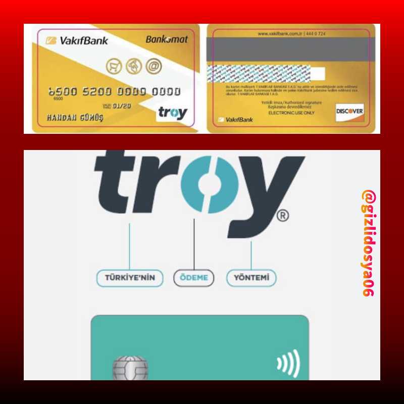 gizlidosya06's tweet photo. Yahudi menşeli Amerikan Visa Kart ve master Kart, Türkiye'den 2-3 milyar $ komisyon alıyor.

Troy ödeme sistemi %51'i Merkez Bankası, %23'ü devlet bankalarına kalanı da Türkiye'deki özel bankalara ait..

Bankanızdan talep edin.

Yerli ödeme sistemi yerli silahtır, boykota devam https://t.co/A4Xd751RJD