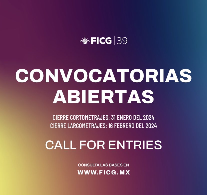FitoCastmo07's tweet photo. @FICGoficial 
A partir de hoy, estamos recibiendo sus películas. Hasta el 24 de noviembre, la inscripción es gratuita ❤️ https://t.co/jwxKuyyyTP