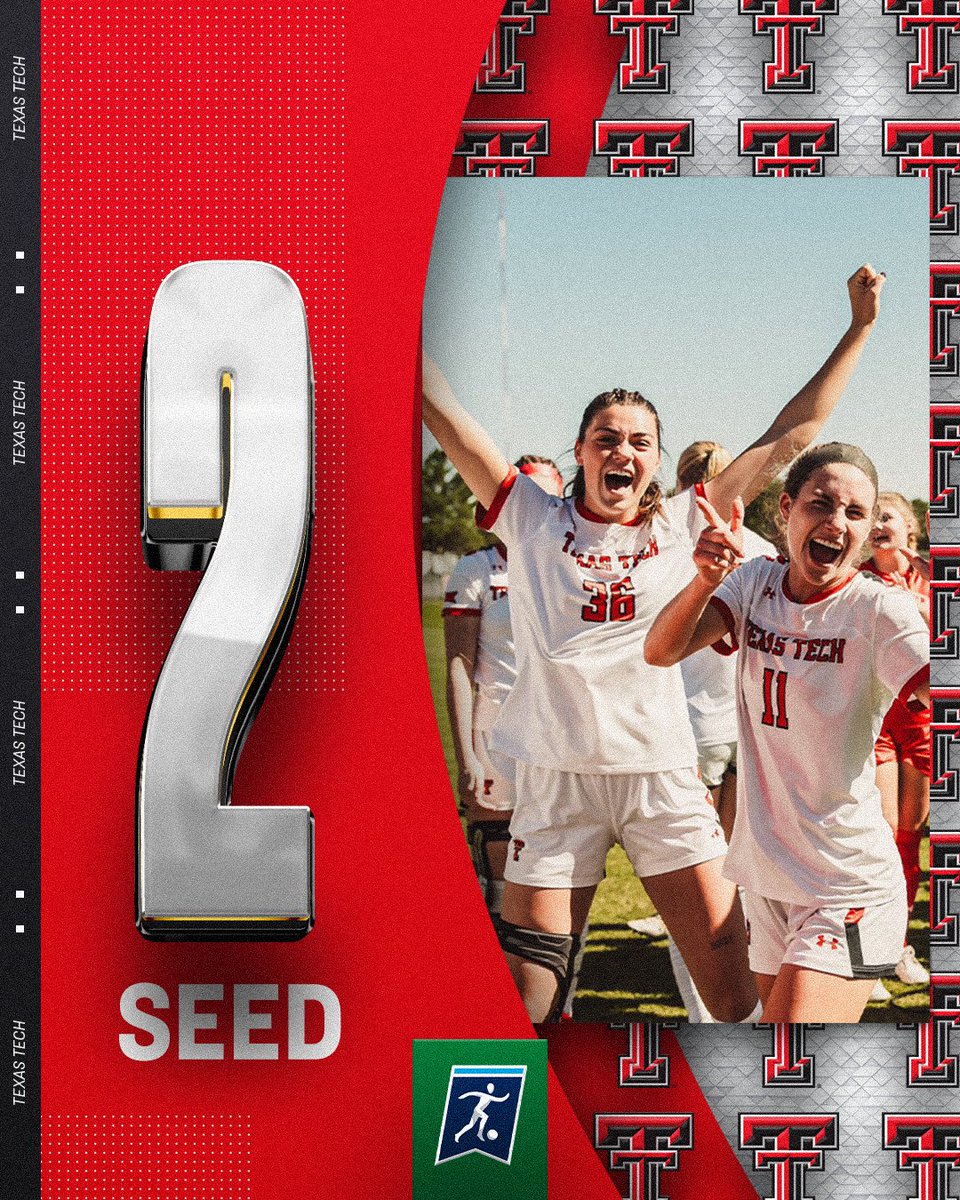 NCAASoccer's tweet photo. 𝐍𝐨. 2️⃣ 𝐒𝐞𝐞𝐝 - 𝐓𝐨𝐩 𝐑𝐢𝐠𝐡𝐭
@TexasTechSoccer 🔴
#NCAASoccer https://t.co/4m1u7sTyS2