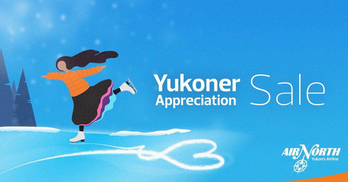 It's the LAST DAY to save with Air North's Yukoner Appreciation Sale! Let us show our appreciation, Yukon's Airline-style, by helping you get those spring and summer travel plans locked in early for an great price! flyairnorth.com/yukoner-apprec…