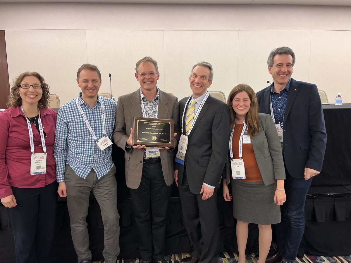 Children's Hospital (@childrensphila) on Twitter photo Congratulations to Dr. Robert Grundmeier, #ClinicalInformatics director & inventor of the CareAssistant framework, for his receipt of the Byron Oberst Award at this year's <a href="/AmerAcadPeds/">American Academy of Pediatrics</a> National Conference and Exhibition! Learn more from <a href="/CHOP_Research/">CHOP Research</a>: ms.spr.ly/60139AAO9. Congratulations to Dr. Robert Grundmeier, #ClinicalInformatics director & inventor of the CareAssistant framework, for his receipt of the Byron Oberst Award at this year's <a href="/AmerAcadPeds/">American Academy of Pediatrics</a> National Conference and Exhibition! Learn more from <a href="/CHOP_Research/">CHOP Research</a>: ms.spr.ly/60139AAO9.