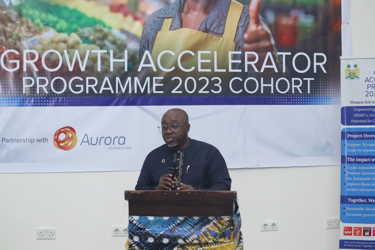 UNDPSierraLeone's tweet photo. Congratulations to the 18 businesses of our #GrowthAccelerator cohort for women-led cooperatives &amp; MSMEs! 
Each of them received investment grants &amp; will be supported with Technical Assistance &amp; Business Dev't  Services to grow their ventures. 

Thanks to our #PartnersAtCore. https://t.co/pKslN0pklw