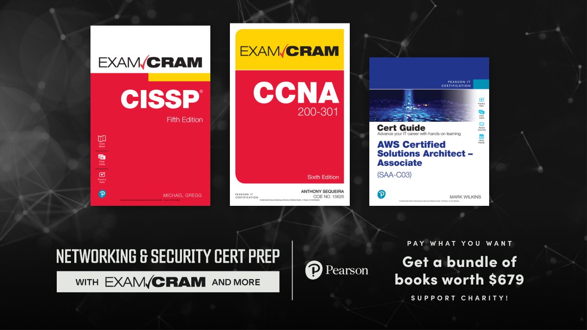 humble's tweet image. 😦 Don’t let test day stress you out. 

Pay what you want for a collection of study guides for certification in a range of IT fields, covering Cisco, CompTIA, and more.

bit.ly/3FyWYx0