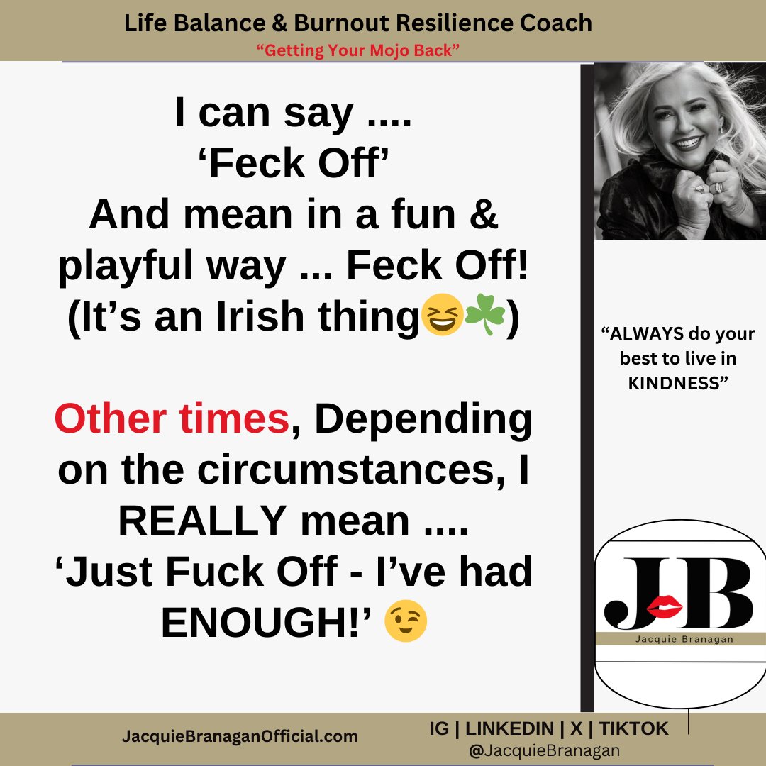 JacquieBranagan's tweet photo. Let's have some fun! ๐ Is there a way that you express yourself at times, depending on a situation that is authentically YOU? ๐ค ๐๐
#gettingyourmojoback #burnout #realpower #burnoutrecovery #lifebalance #resilience #eduformation https://t.co/ylb3JjTScV