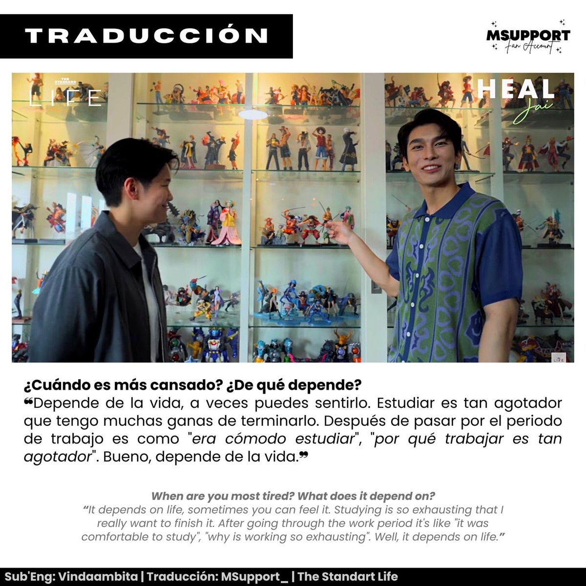 MSupport_'s tweet photo. [𝐓𝐫𝐚𝐝𝐮𝐜𝐜𝐢𝐨́𝐧 | 𝐓𝐡𝐞 𝐒𝐭𝐚𝐧𝐝𝐚𝐫𝐝 𝐋𝐢𝐟𝐞] • Fragmentos de la entrevista con The Standard Life.

Sub' Eng: @Vindaambita

@MSuppasit #THESTANDARDLIFE #HealJai #MewSuppasit #มิวศุภศิษฏ์ #Mewlions #Thailand https://t.co/2kGxW0tm4L
