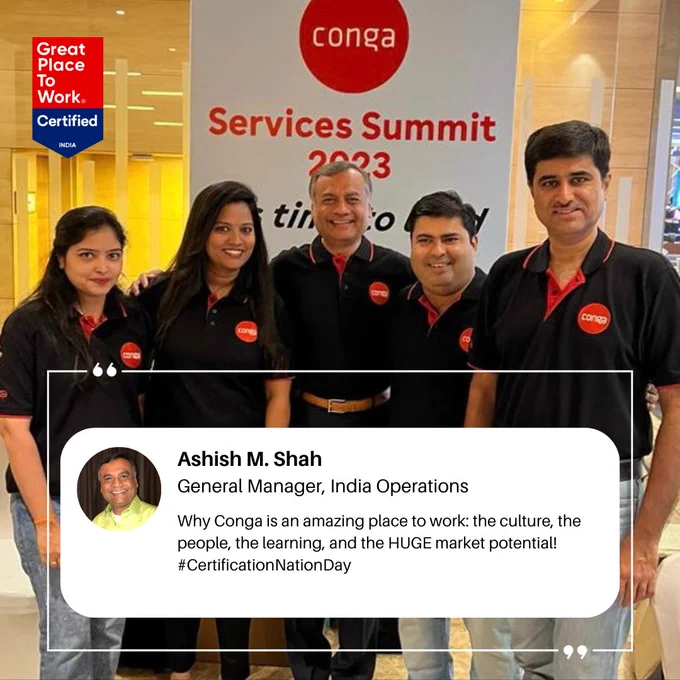 Image from Life at Conga INDIA (@Conga_India)