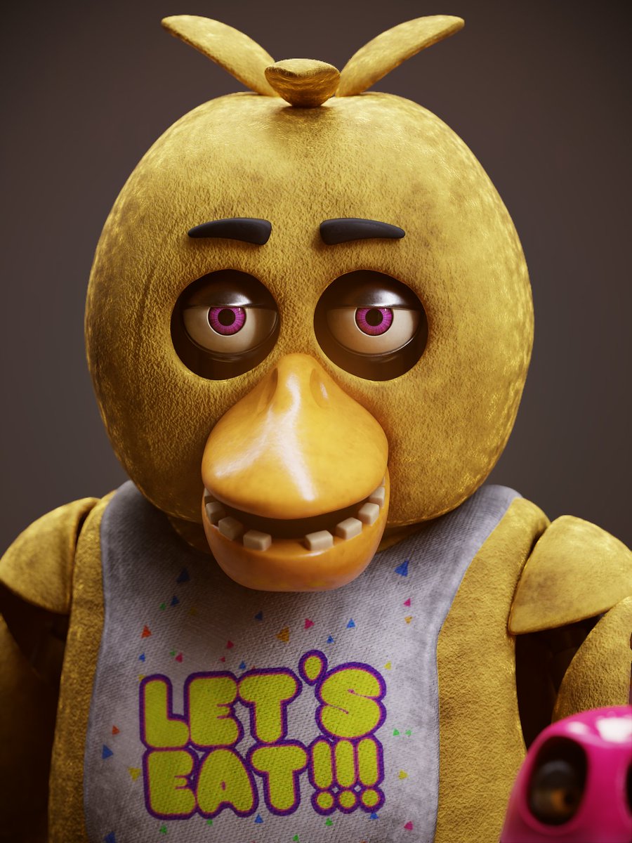 kiiikoshi's tweet photo. Up-Close picture of Chica. The Cupcake was modeled by .@longarmlieshere https://t.co/qAiSZ3Ali4