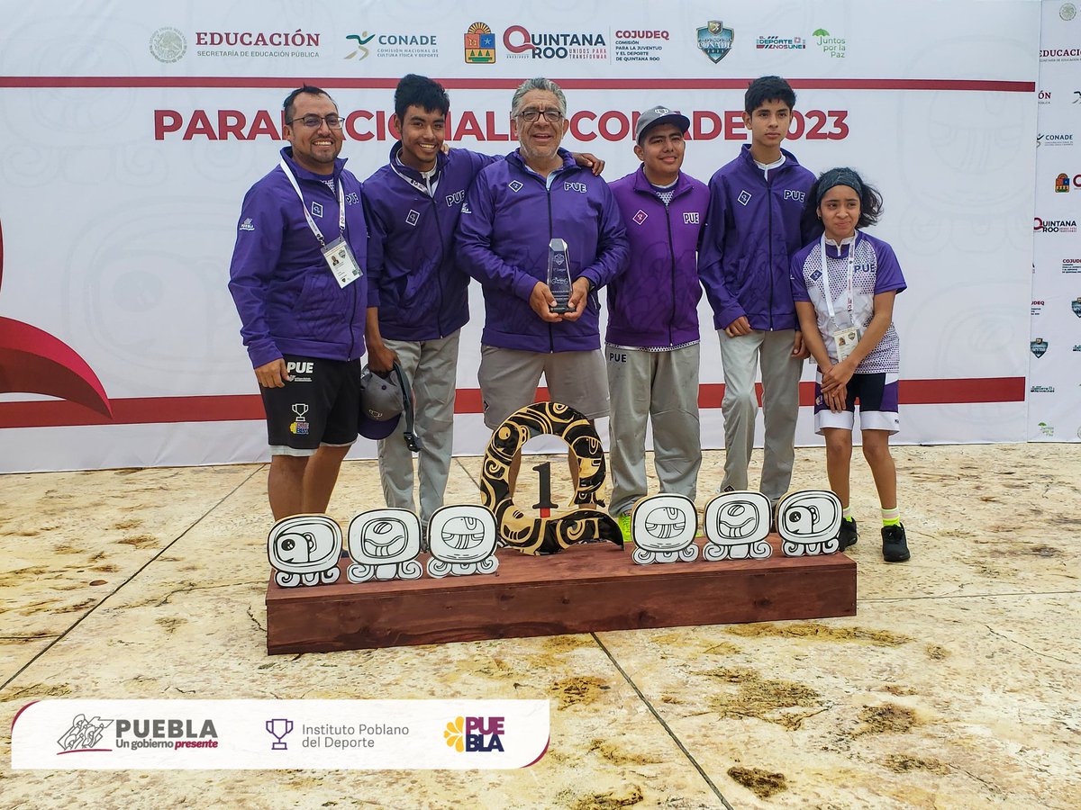 DeporteGobPue's tweet photo. #PoderPoblano 🔥 | Puebla se consolida como lider del medallero en la disciplina de #Paraciclismo en los #ParanacionalesCONADE2023 al conquistar cuatro medallas de oro🥇, una de plata🥈 y una de bronce🥉. ¡Enhorabuena campeones! 🚴🏻♂️🔥🤩
1 Puebla
2 Nuevo León
3 Estado de México https://t.co/NYDe7O99GO