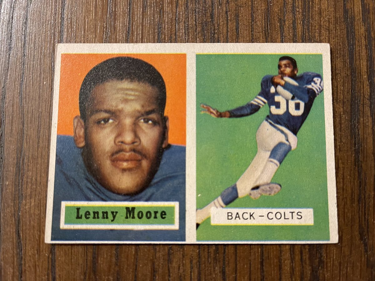 DvilleRm's tweet image. 1957 #toppsfootball Lenny Moore #nfl #Colts #ColtsNation