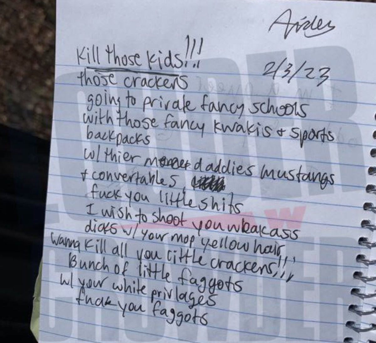 No way.  This looks like an adult man wrote it. 
No white girl refers to any whites as crackers.
You guys believe this?