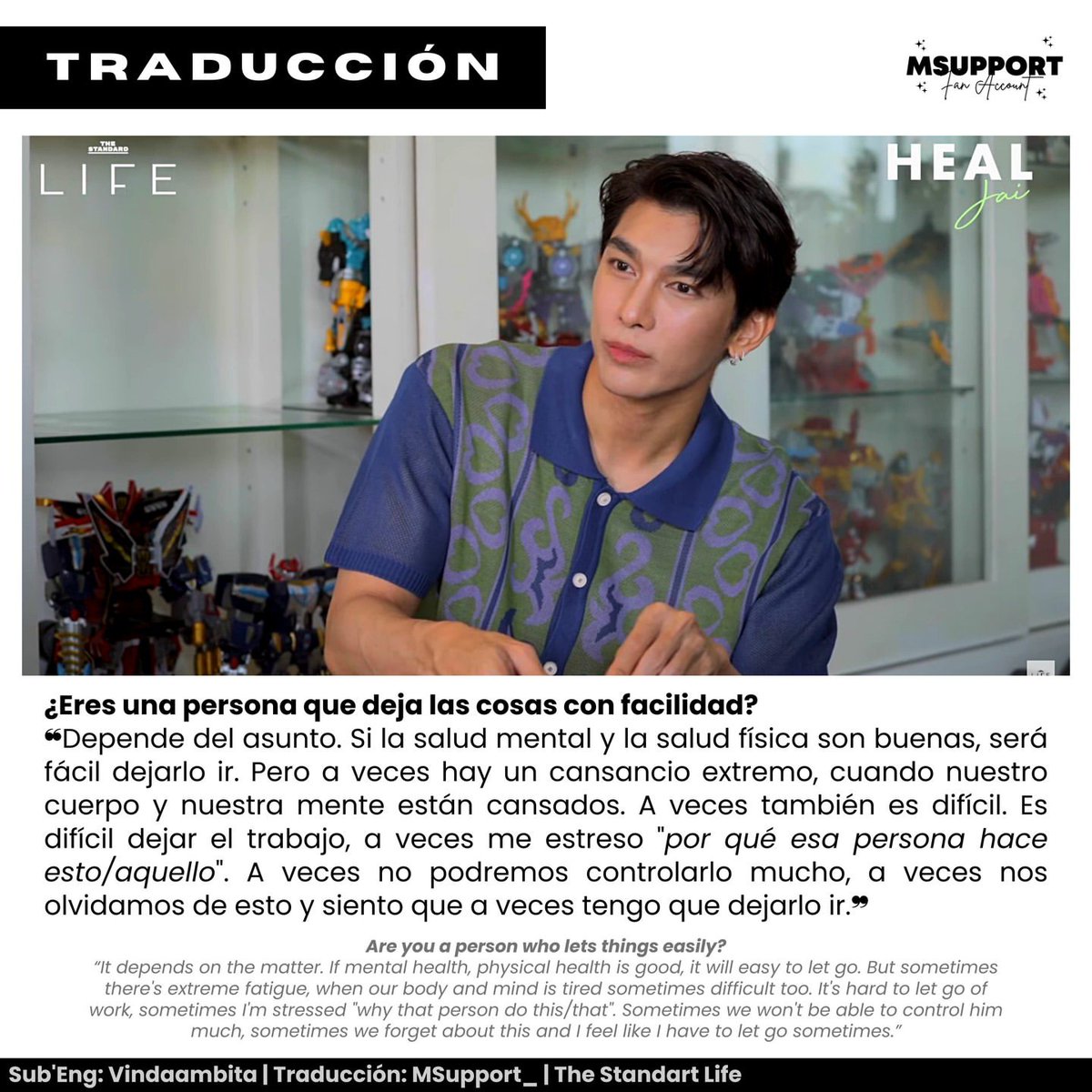 MSupport_'s tweet photo. [𝐓𝐫𝐚𝐝𝐮𝐜𝐜𝐢𝐨́𝐧 | 𝐓𝐡𝐞 𝐒𝐭𝐚𝐧𝐝𝐚𝐫𝐝 𝐋𝐢𝐟𝐞] • Fragmentos de la entrevista con The Standard Life.

Sub' Eng: @Vindaambita

@MSuppasit #THESTANDARDLIFE #HealJai #MewSuppasit #มิวศุภศิษฏ์ #Mewlions #Thailand https://t.co/2kGxW0tm4L