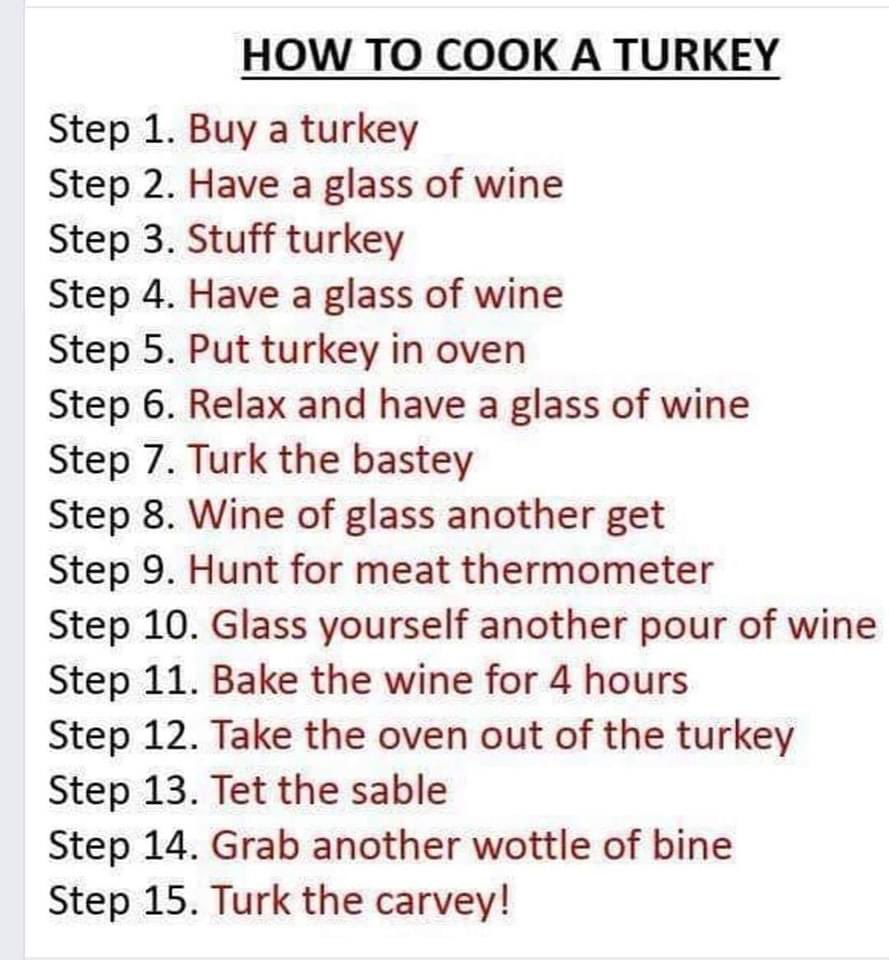 americnharlygrl's tweet photo. #thanksgiving2023 #HowToCookATurkey… 🦃👍🤣🍾🍷 https://t.co/bgUt7jx1kX