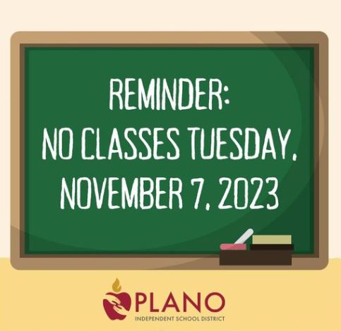 HaggardEagles's tweet photo. Eagles - A friendly reminder that tomorrow, November 7, is a Student Holiday/Staff Work Day. Classes will resume on Wednesday, November 8. https://t.co/e0TW1jYJPK