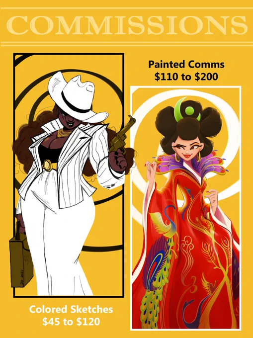 Hey hey! I've unfortunately been LAID OFF from my job, so I'm reopening c//mms.  I'm also available for 2D/3D animation freelance and illustration work!   deannegeo.com C//mmissi//n   check below 
