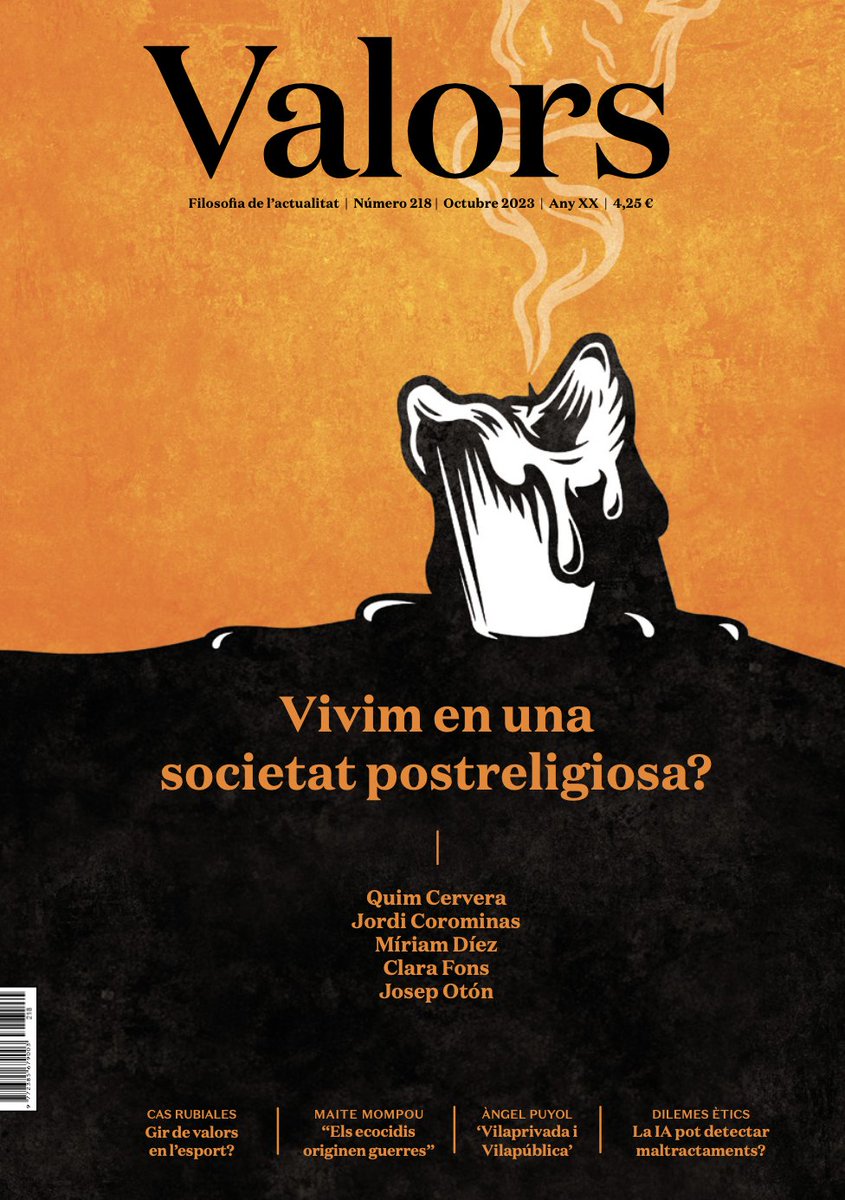 revistavalors's tweet photo. #VALORSALALÇA #ENTREVISTA
"Tendim a pensar que la religió és la creença amb la divinitat però no sempre és així"

@Fons_Clara, directora de @dialogal, no comparteix la idea que la societat serà #postreligiosa. Segueix l'entrevista amb @laura_cera: https://t.co/vrE2RPisjp https://t.co/TVhLPxJi7A