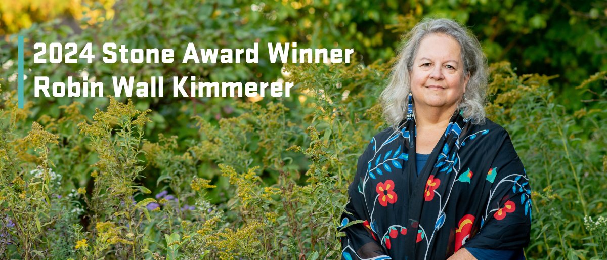 osuswlf's tweet photo. We are delighted to share the news that Robin Wall Kimmerer has been selected as our 2024 Stone Award Winner! Check out the full story below for information on her visit and public lecture: https://t.co/NIKnKeVwHg https://t.co/Nl2zpIv23J