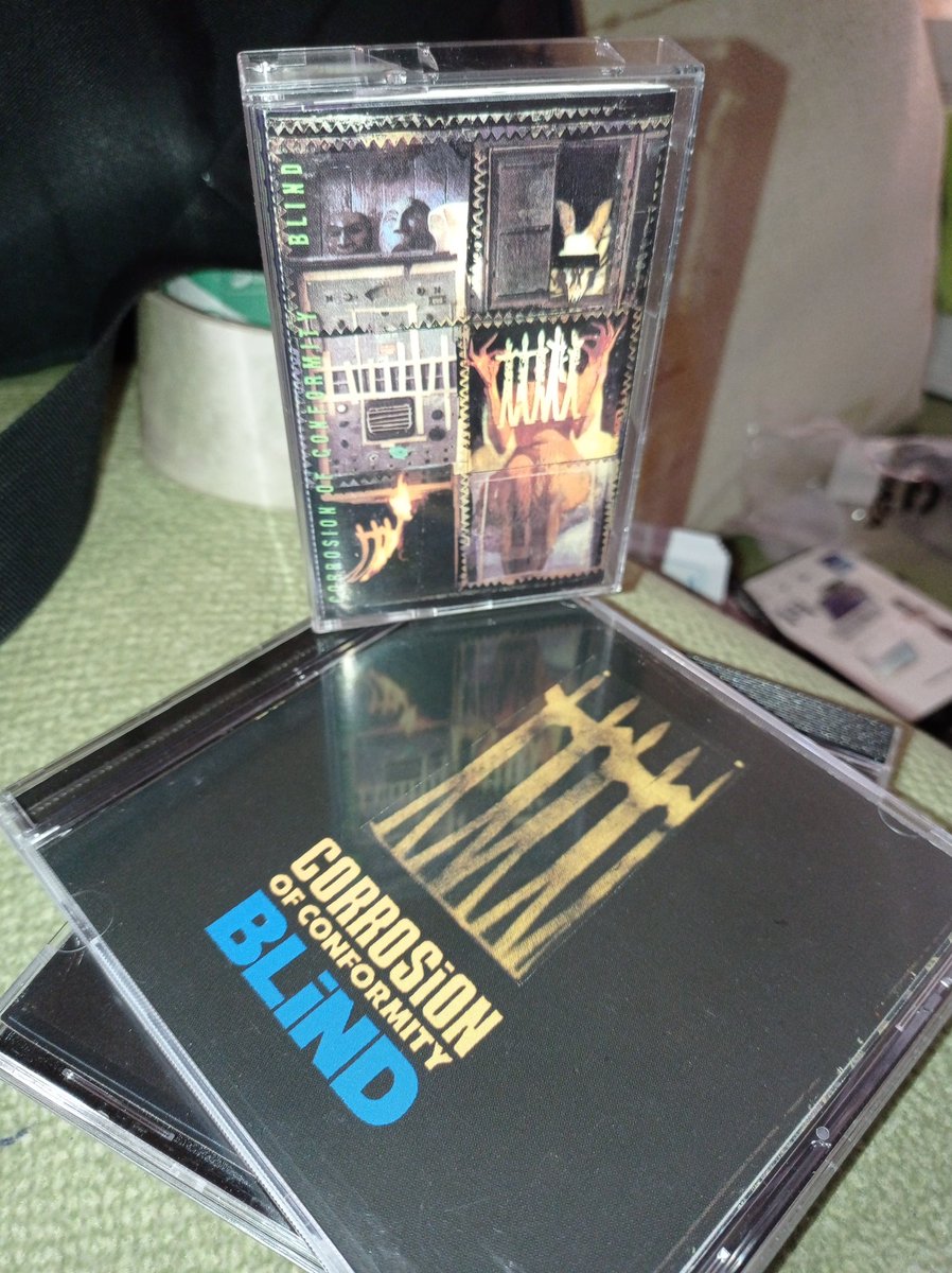 XIBILXIC's tweet photo. Aniversario del Blind, el que más me gusta de @coccabal 🇺🇲 que otro piensan que es buen trabajo? #CorrosionOfConformity #Blind #ThrashCore #DanceOfTheDead #Buried #MineAreTheEyesOfGod #VoteWithABullet #DamnedForAllTime #EchoesInTheWell #CassetteMania #90sMetal #thrashmetal https://t.co/jZJl3KKDvg