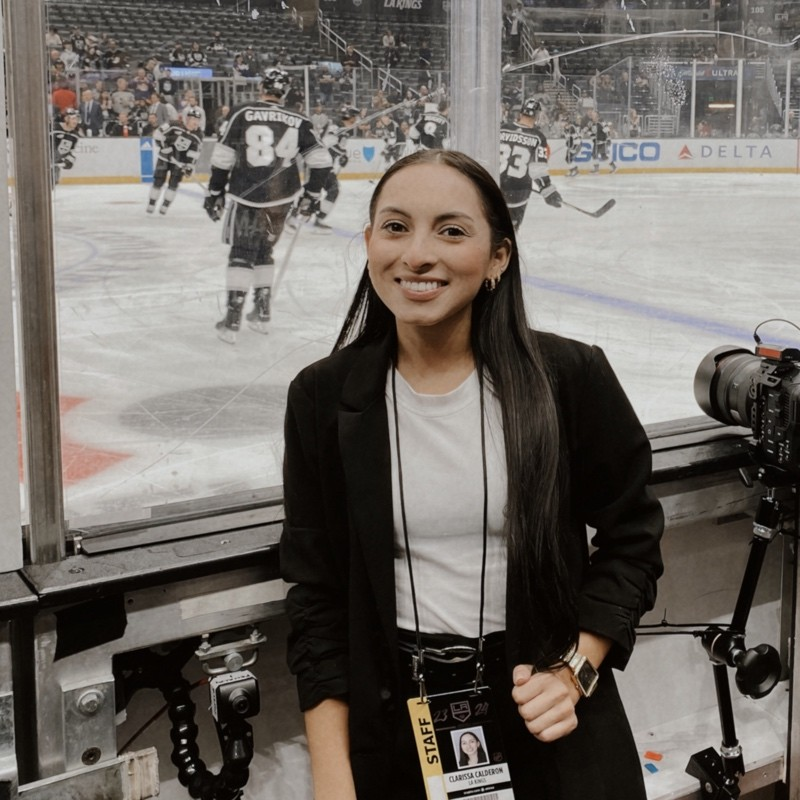 Congratulations to Class of 2019 graduate Clarissa Calderon (<a href="/lakingsclarissa/">Clarissa Calderon</a>) for being hired by the Los Angeles Kings as a fan service associate!
