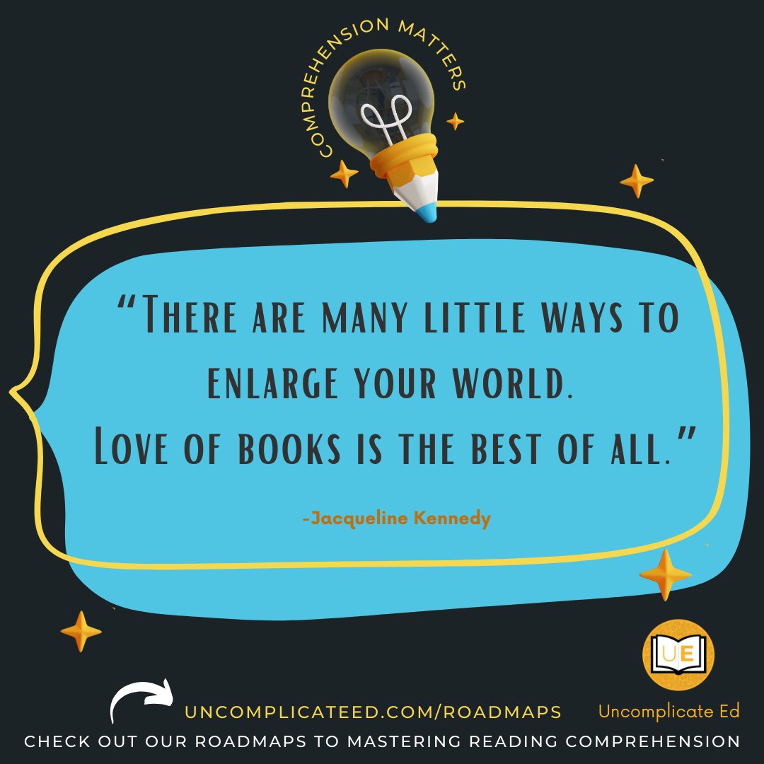 Uncomplicate_Ed's tweet photo. WE β€οΈ BOOKS! Expand your world through the magic of books. Dive into new adventures and discover endless possibilities. πβ¨
What are some of your favorites?
#reading #education #teaching #leading #books #beststandards #teachersfollowteachers https://t.co/C52lFnn4WK