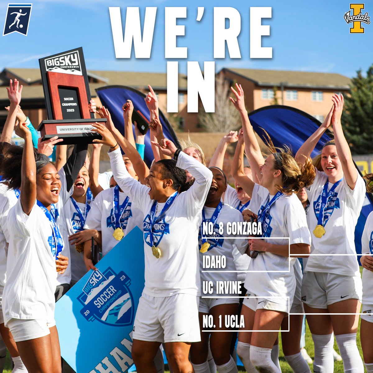 Vandal_Soccer's tweet photo. 𝓣𝓱𝓮 𝓼𝓽𝓪𝓰𝓮 𝓲𝓼 𝓼𝓮𝓽!

We're headed north to take on Gonzaga!

#GoVandals https://t.co/Qk1g1rYh6G