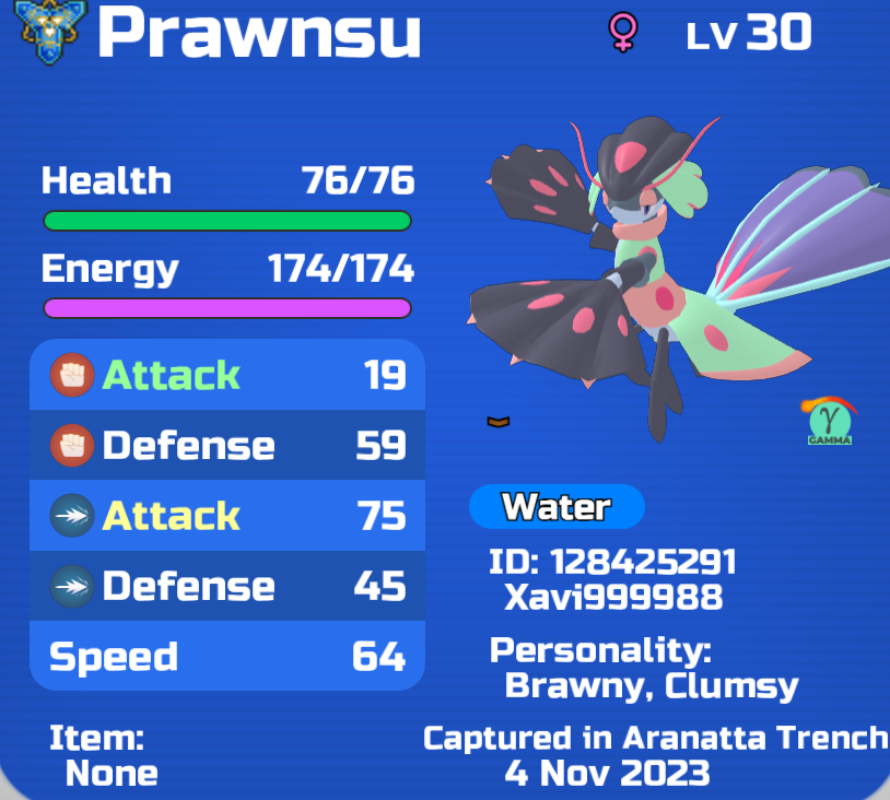 Seplactus's tweet photo. Giving away a gamma Prawnsu and 3 gleams from Aranatta Trench
How to enter this giveaway:  

- Follow me and retweet this post  

Giveaway ends sometime this weekend #LoomianLegacy https://t.co/IsZn9lP29L