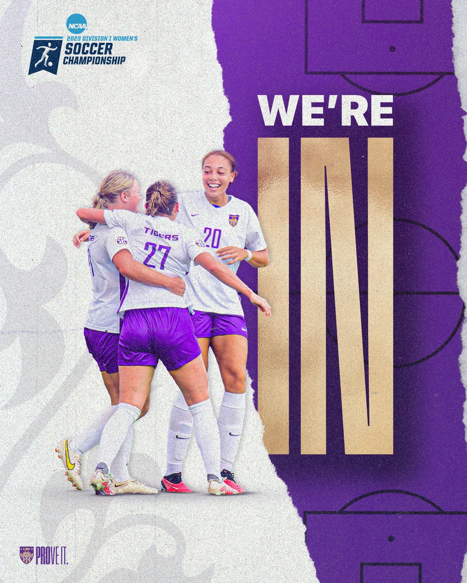 LSUSoccer's tweet photo. For the third straight year... we're geauxing dancing 💃

The Tigers are headed to Memphis for the first round of the NCAA Tournament!

#GeauxTigers | #ProveIt https://t.co/fol87m3vzO