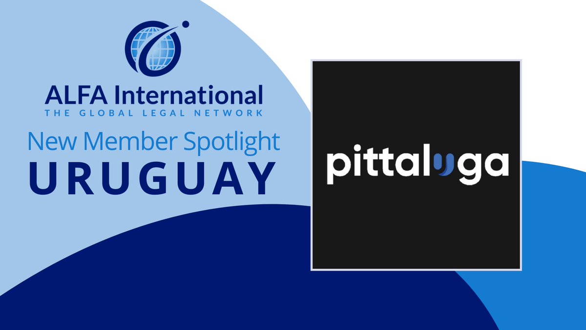 ALFAIntLaw's tweet photo. #ALFAInternationalNews Pittaluga recently joined the ALFA International Global Legal Network as its member firm in Uruguay. Read the announcement here: https://t.co/MvLoos9vOH #ALFAI #ALFAInternational #GlobalLegalNetwork #LocalRelationshipsWorldwide https://t.co/OSovVZ9CCb