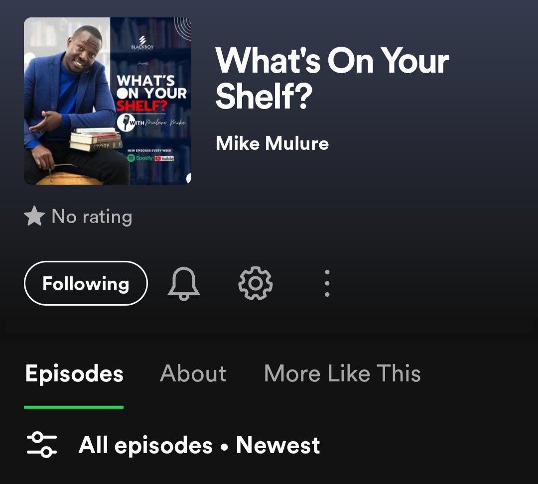 mykalblack's tweet photo. What's on your shelf is officially on Spotify... find all the episodes here.

https://t.co/b13YQn7uie

@Mizani254 @RebeccaMuiruri1 @_mavunochurch @corriemwende
@QabaleD @BarneyMungo @GiftMirie @bplus_KE https://t.co/q5jtWQNBOo