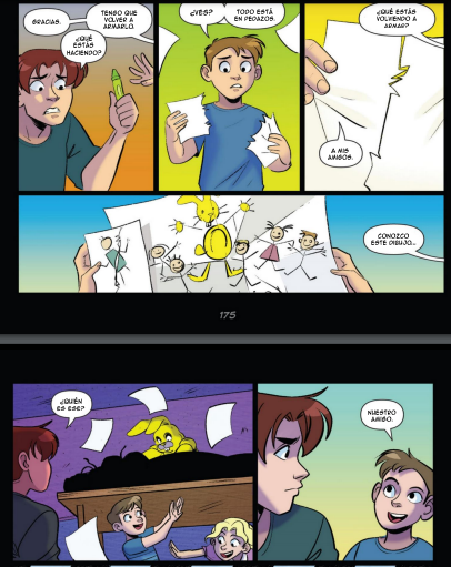 A_Matheus1's tweet photo. Y Oh sorpresa, los niños son tal cual como se ven en la peli y también se menciona el dibujo y al conejo amarillo como un amigo

para mi estuvo estupendos estos detalles, por que al igual q esta novela, la peli es una linea de tiempo distinta, y no solo fueron tomados los juegos https://t.co/Ap5ijjuy3x