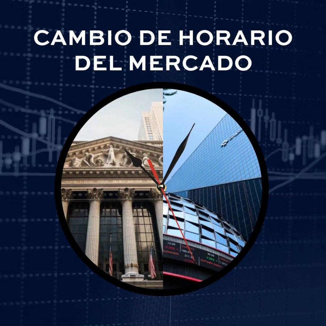CMDTrader's tweet photo. Cambio del horario de operación bursátil. https://t.co/2QfZgWmjr8