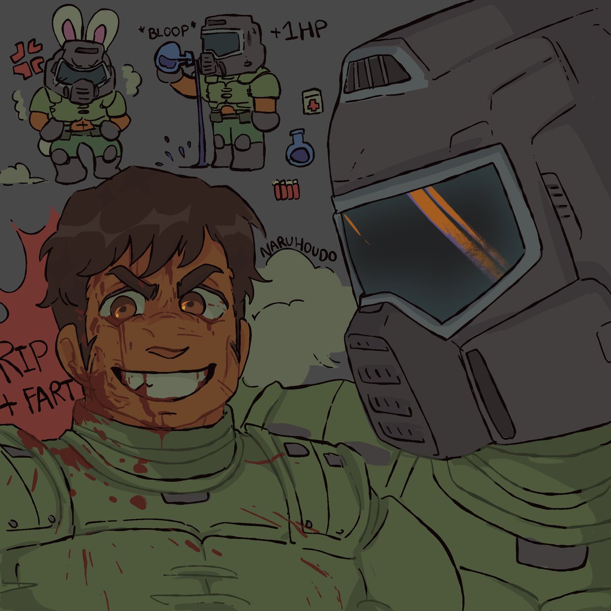 rip + fart #doomguy #doomslayer