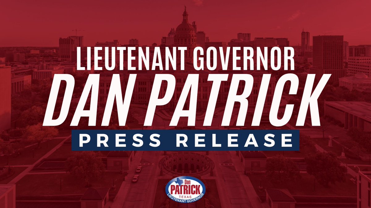 AllenBlakemore's tweet photo. PRESS RELEASE: @DanPatrick Recovering at Home #txlege https://t.co/jid1At00jD https://t.co/wdHDjUDir5