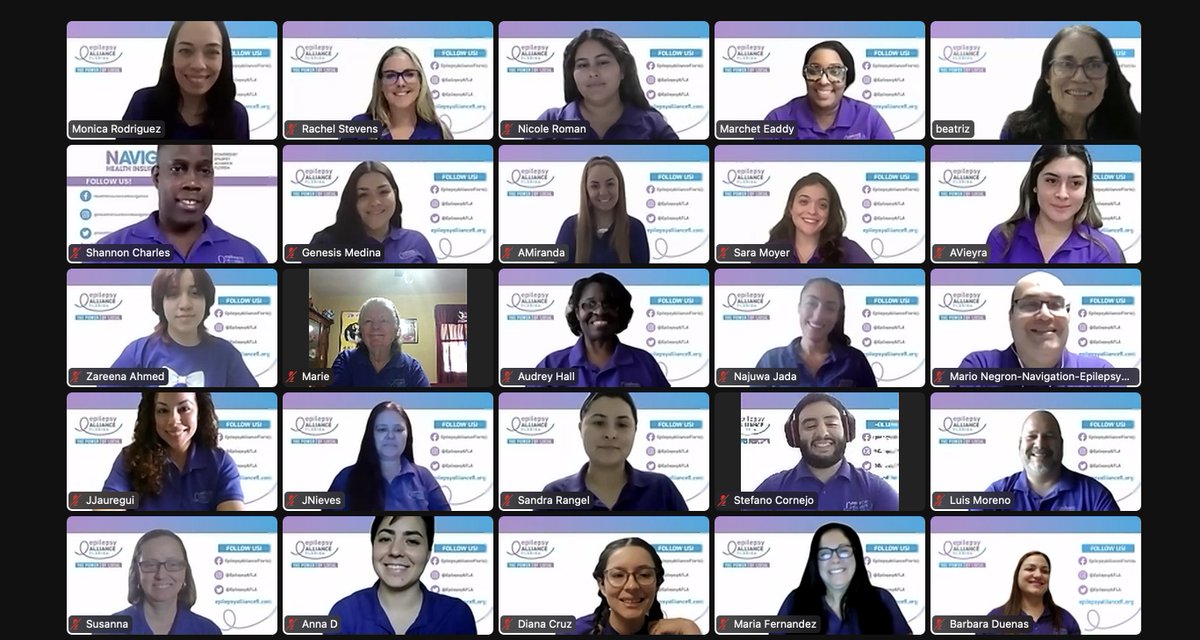 EpilepsyAFLA's tweet photo. Our staff at Epilepsy Alliance Florida is Popping Out in Purple! Join us and #PopOutInPurple this month to raise awareness for epilepsy π #epilepsyawarenessmonth #shineyourlightonepilepsy https://t.co/Tqe8VZIrjl