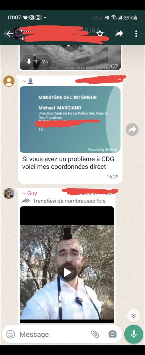 iboudjekada's tweet image. 🔴 Suite à mon infiltration dans un groupe de 540 extrémistes sionistes au sein duquel se trouve un agent du Ministère de l'intérieur rattaché à la Direction Centrale de la Police des Airs et des frontières proposant de faciliter ces fous furieux en cas "de problèmes a Charles de…