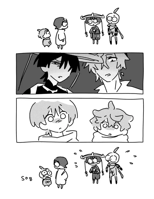 due to an incident while investigating a ley line, our past selves have appeared..?!     part 2, 3 of ?