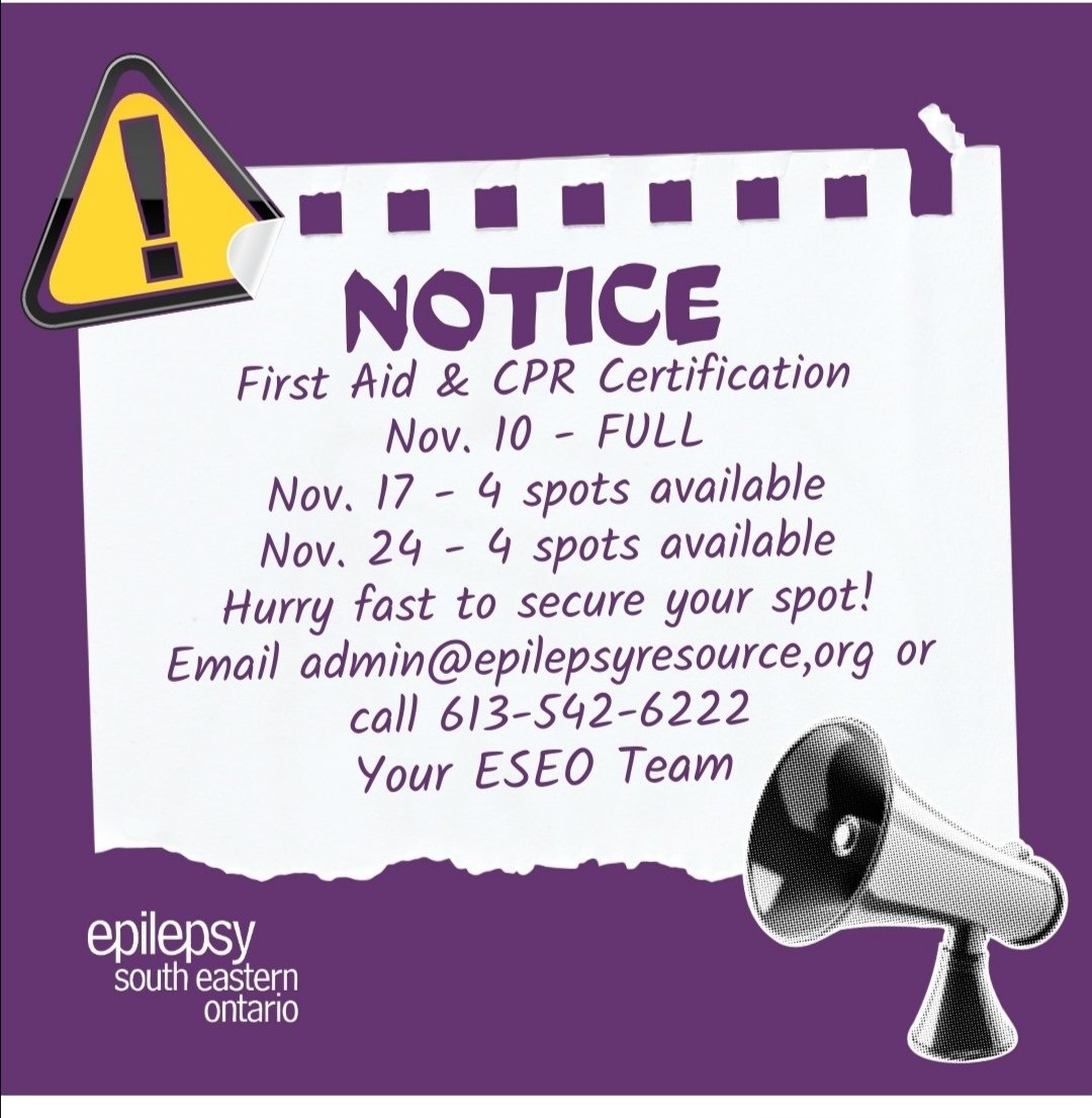 Epilepsy South Eastern Ontario (@epilepsyresourc) on Twitter photo 